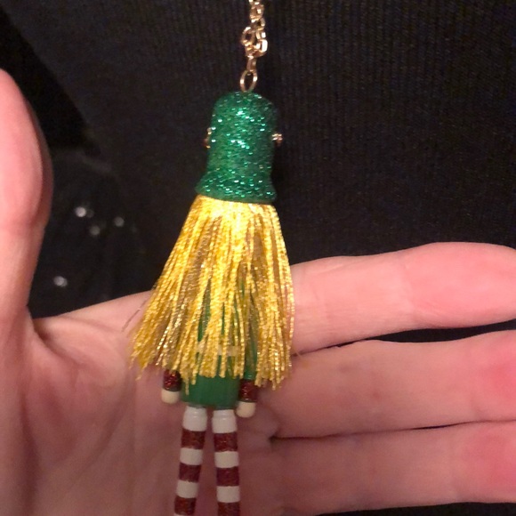 NWT Betsey Johnson Sparkly Rhinestone Nutcracker Holiday Necklace - Picture 8 of 17